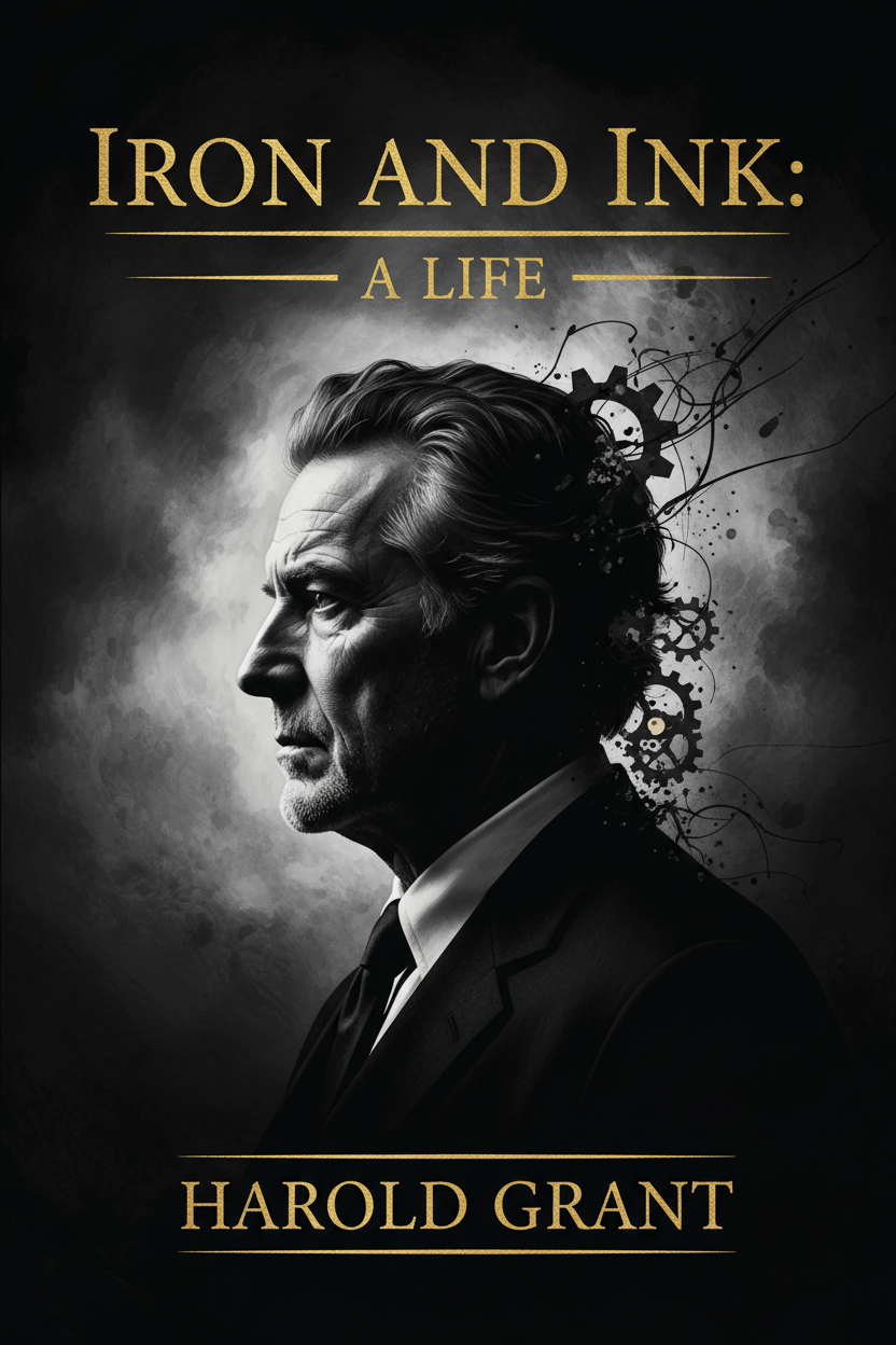 Biography book cover design sample