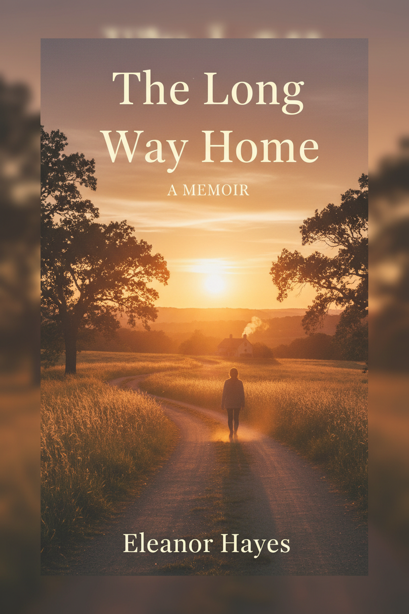Memoir book cover design sample