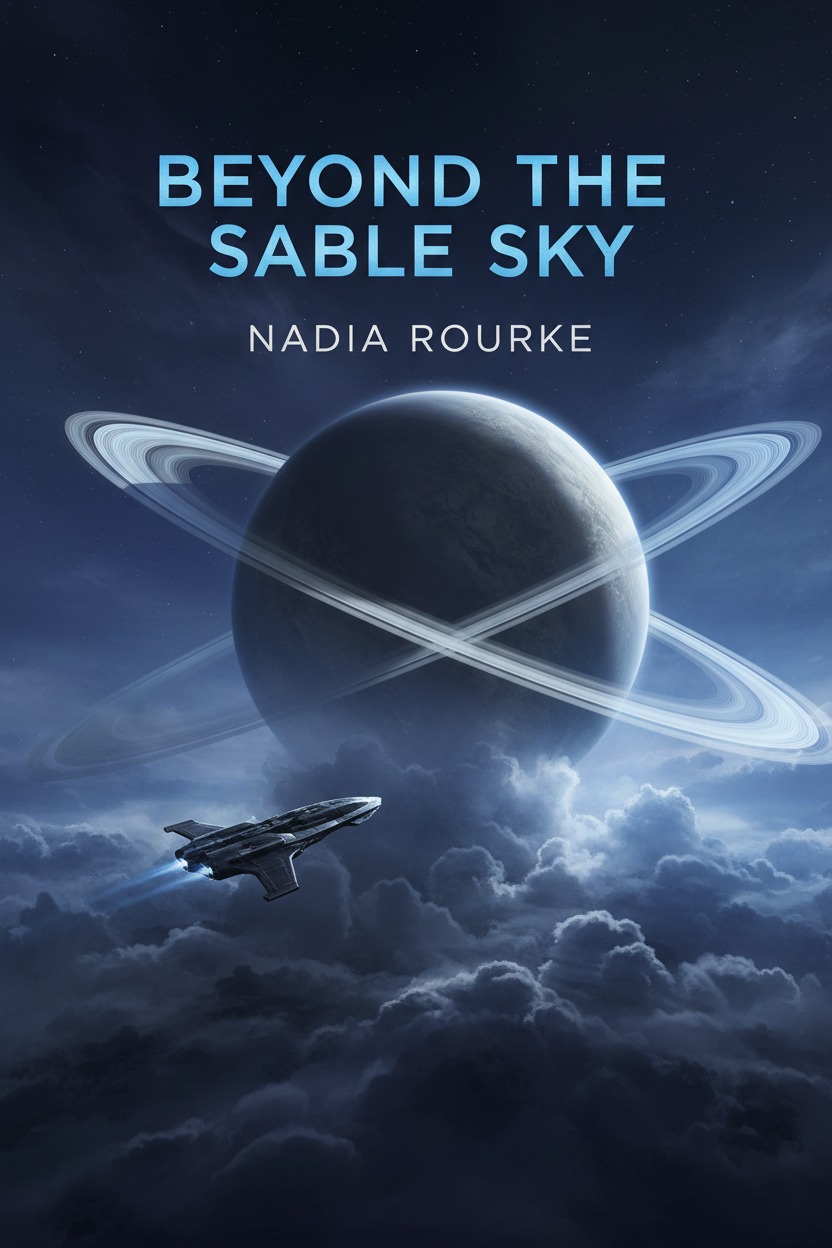 Science fiction book cover design sample
