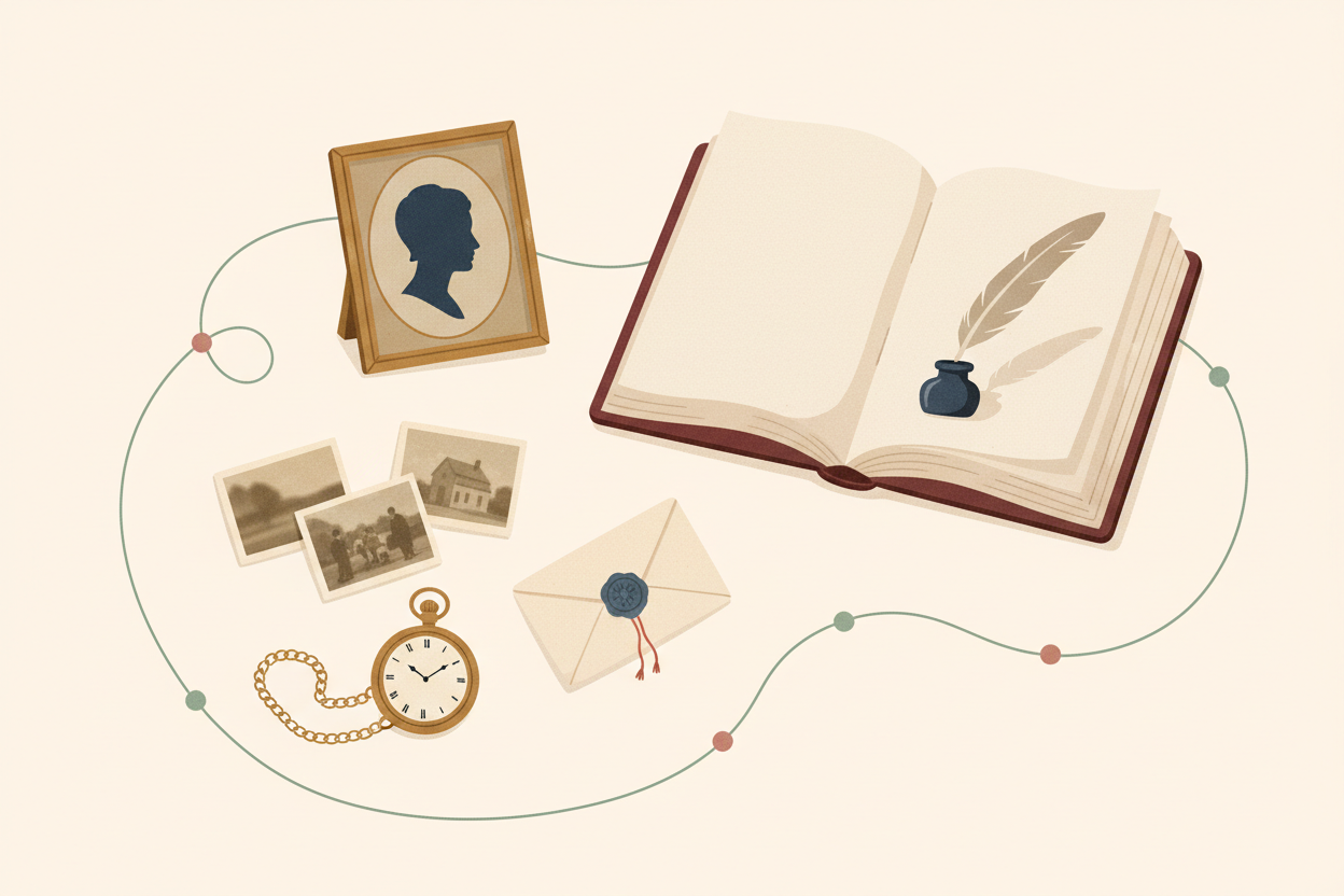 Biography Writing illustration