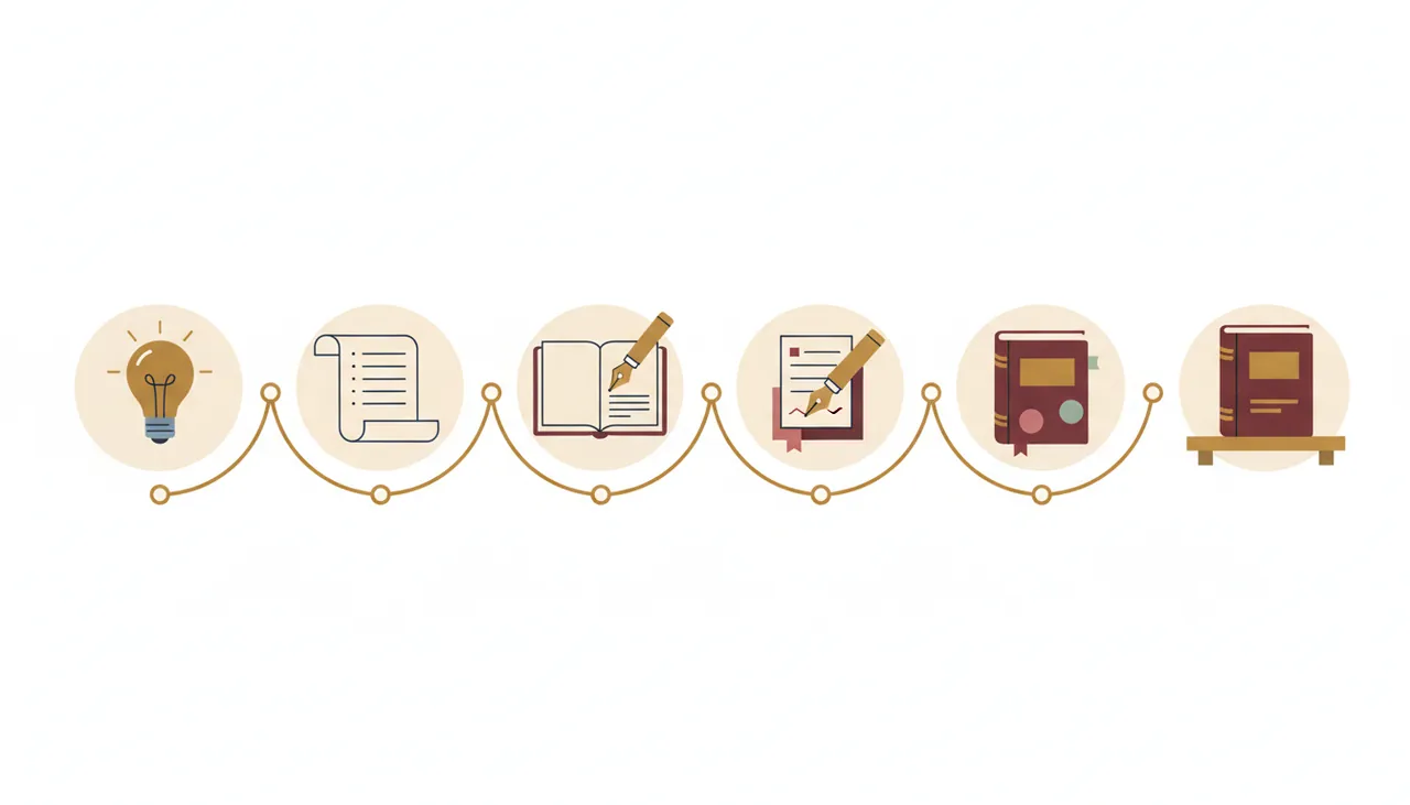 The journey from idea to published book